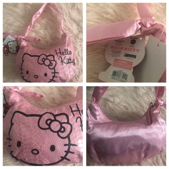 HELLO KITTY-NWT Pink Silky Handbag - Picture 4 of 7